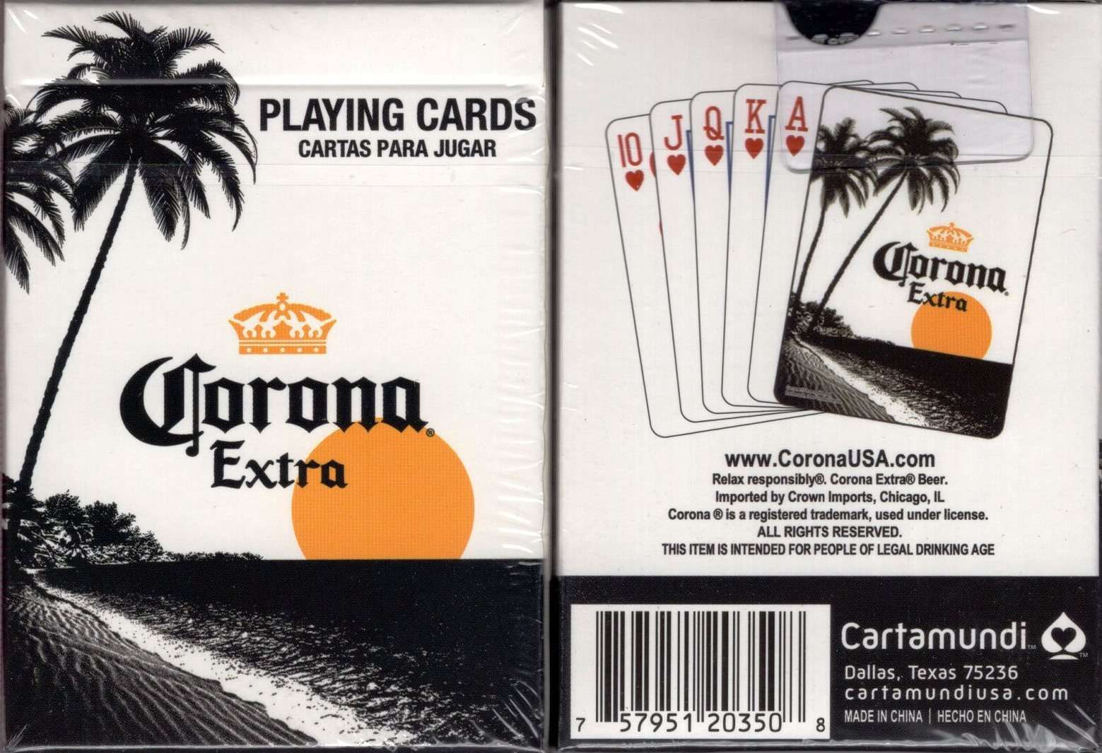 Corona Extra Playing Cards Cartamundi