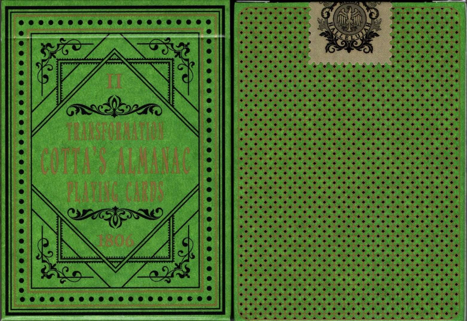 Cotta's Almanac #2 Reproduction Playing Cards USPCC