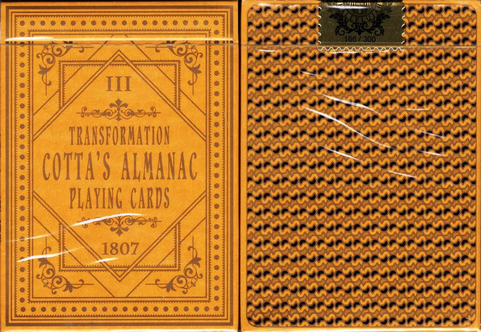Cotta's Almanac #3 Gilded Playing Cards USPCC