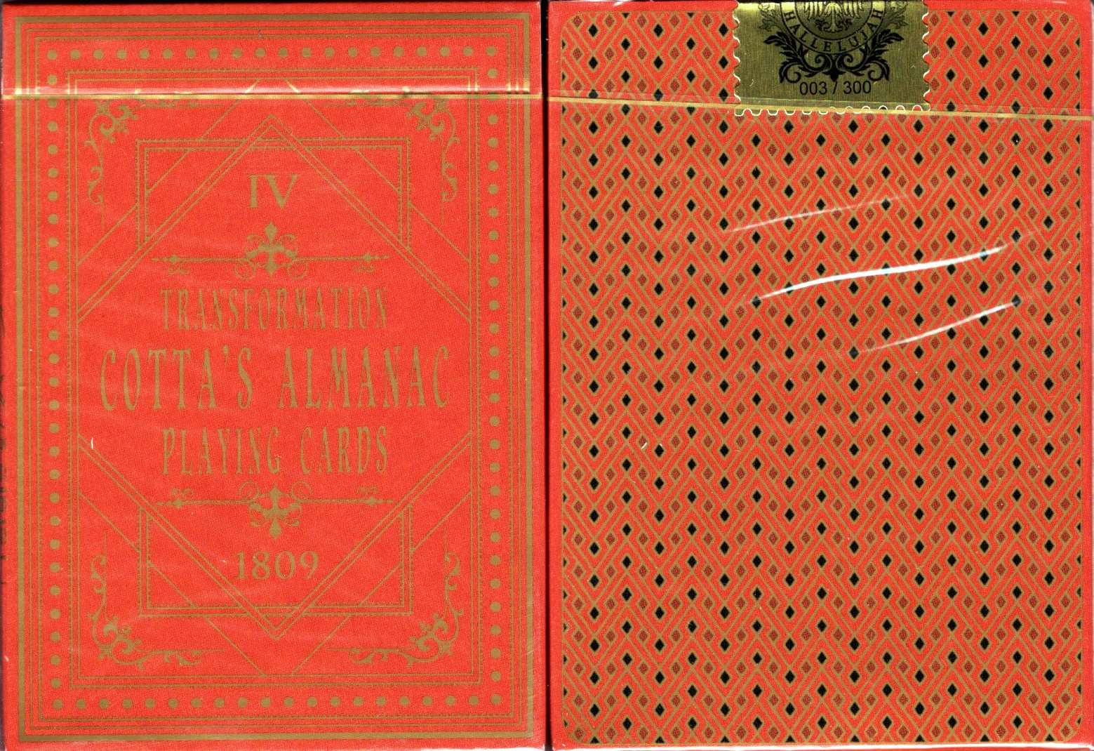Cotta's Almanac #4 Gilded Playing Cards USPCC