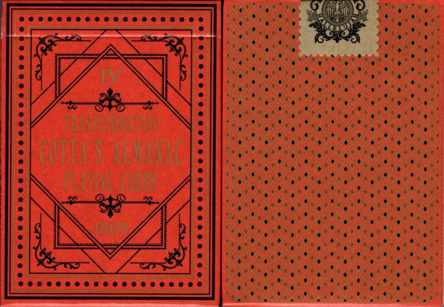 Cotta's Almanac #4 Reproduction Playing Cards USPCC