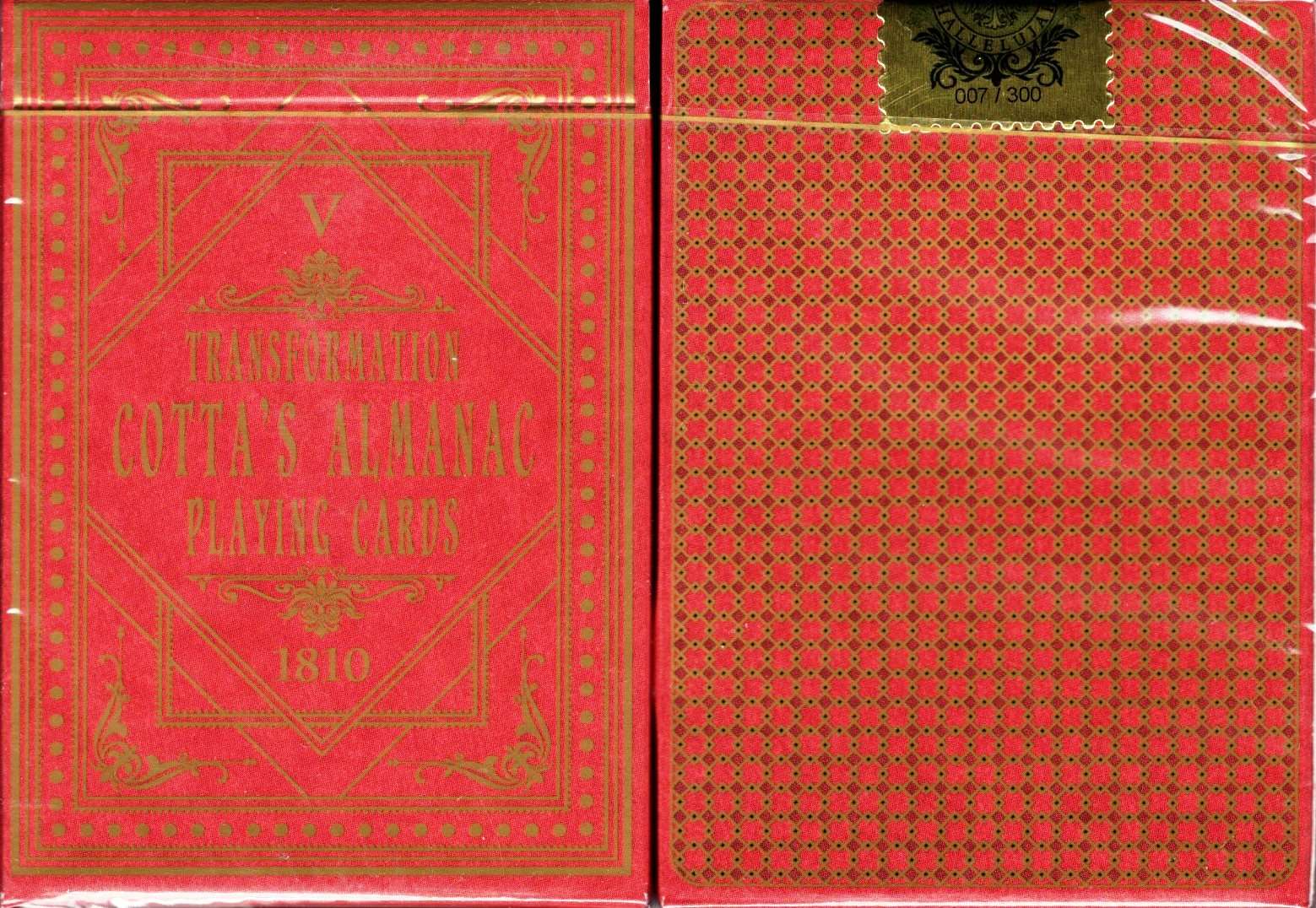 Cotta's Almanac #5 Gilded Playing Cards USPCC