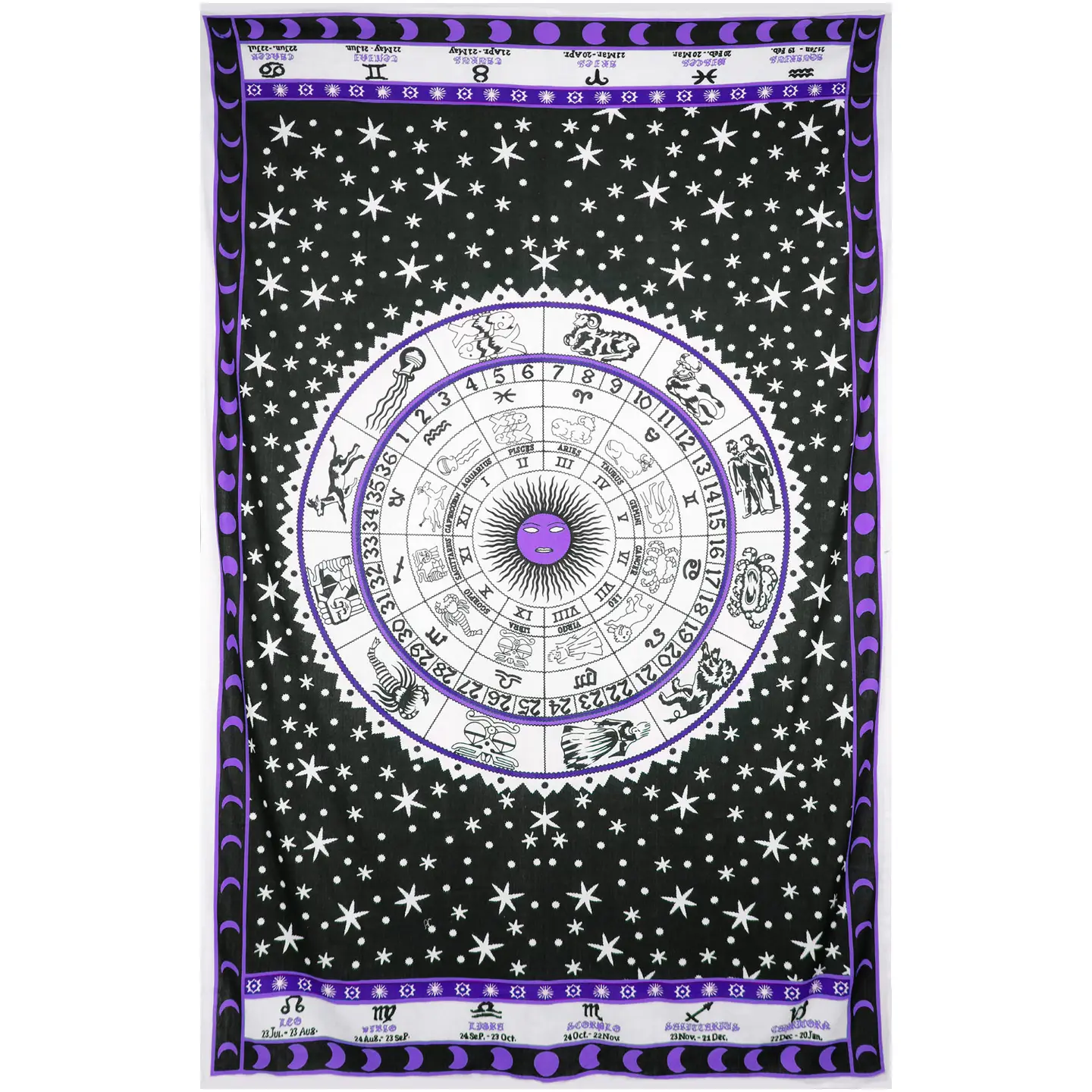 Zodiac Astrology 52x80" - Purple
