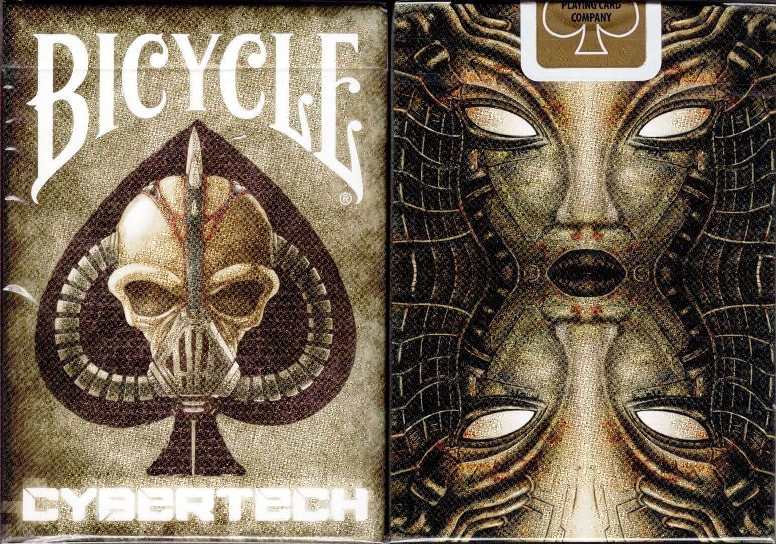 Cybertech Silver Gilded Bicycle Playing Cards