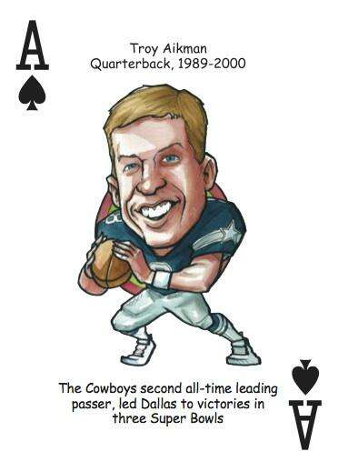 Dallas Football Heroes Playing Cards
