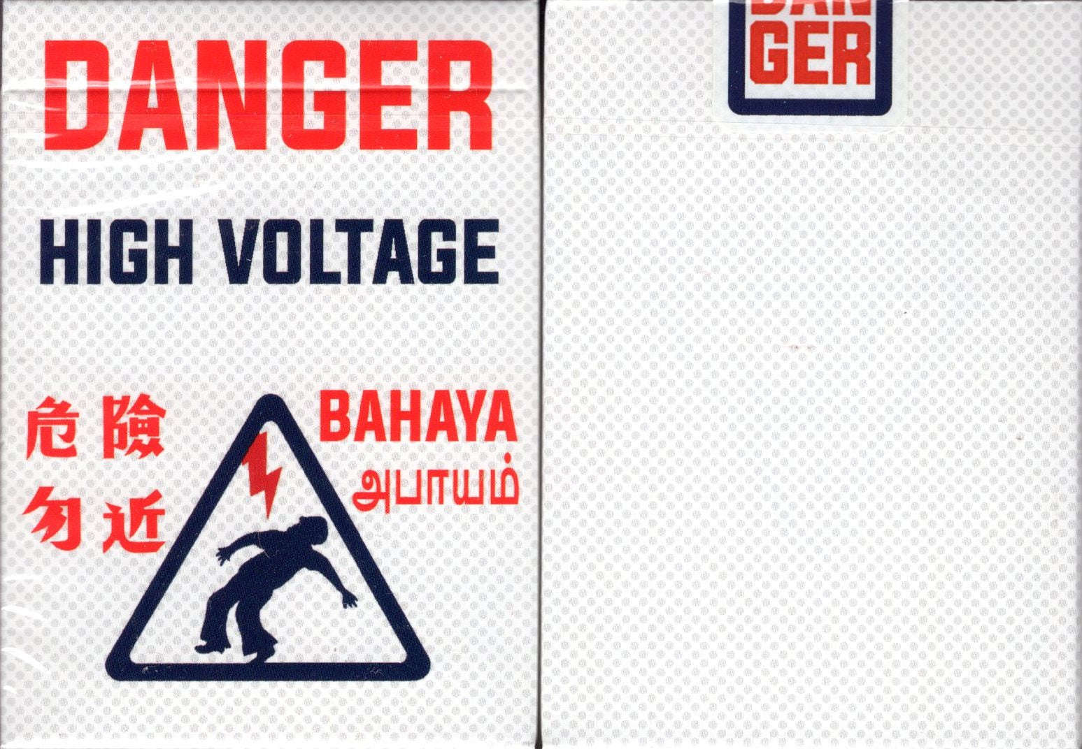 Danger High Voltage Playing Cards USPCC