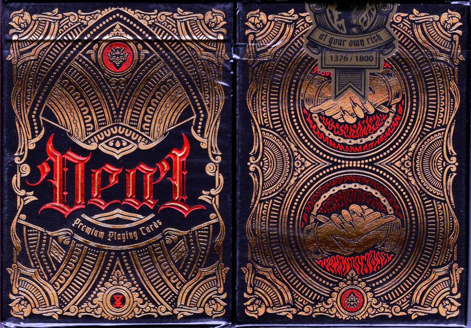 Deal with the Devil Golden Contract Playing Cards TWPCC