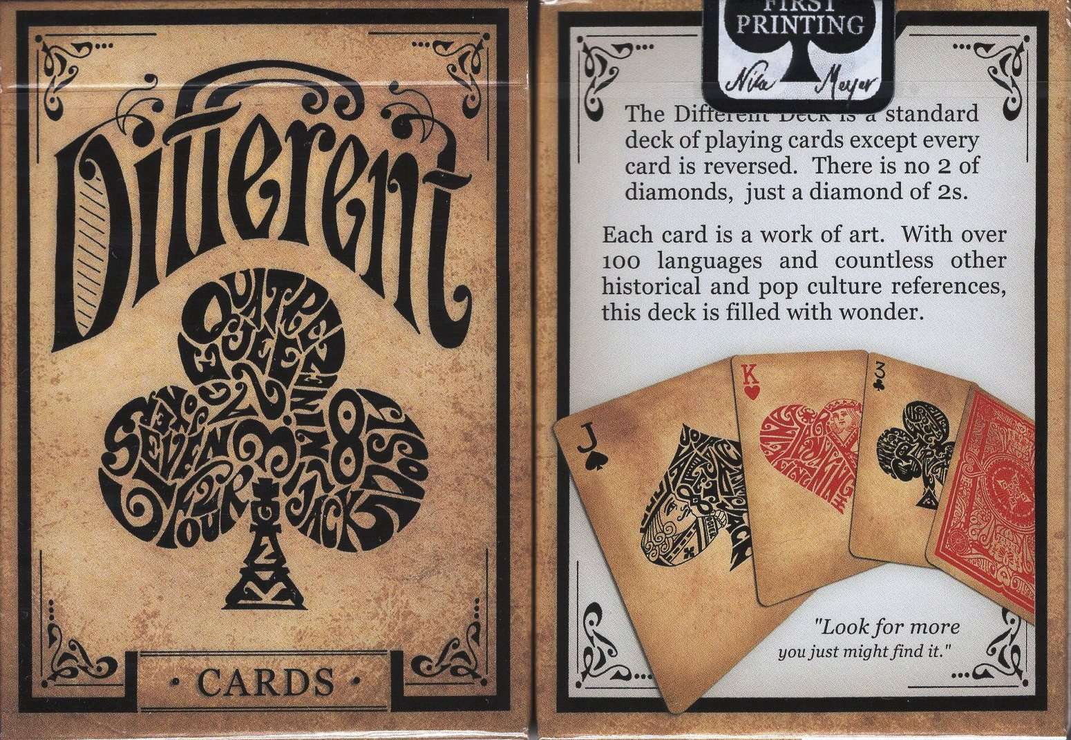 Different Playing Cards USPCC