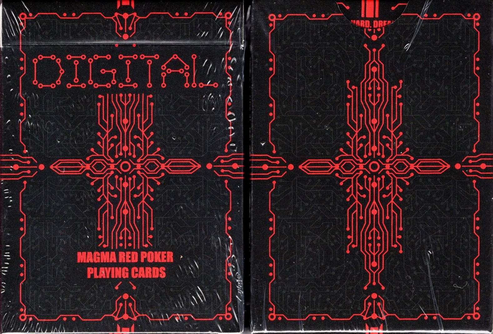 Digital Magma Red Playing Cards MPC