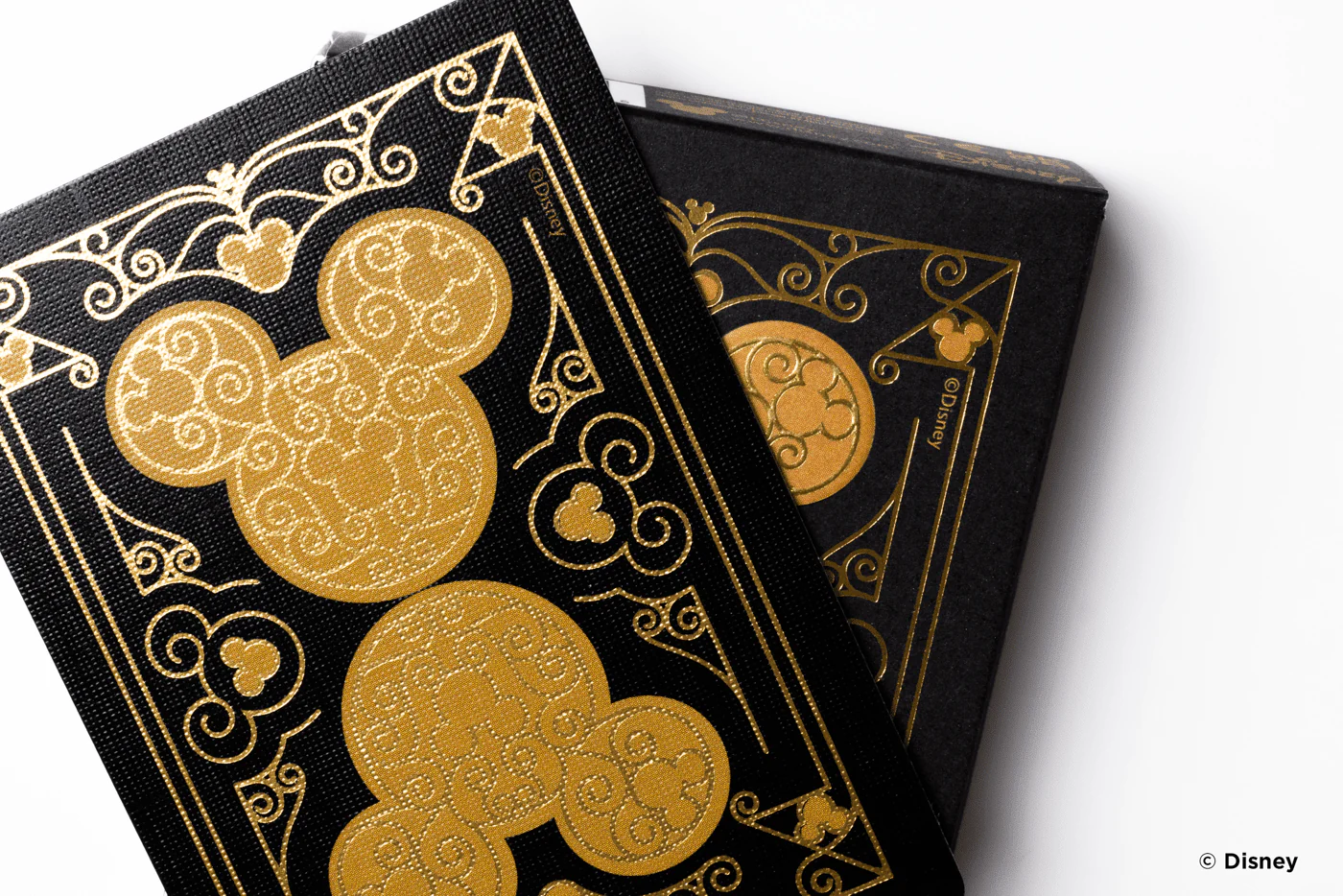 Disney Mickey Mouse Inspired Black and Gold Bicycle Playing Cards