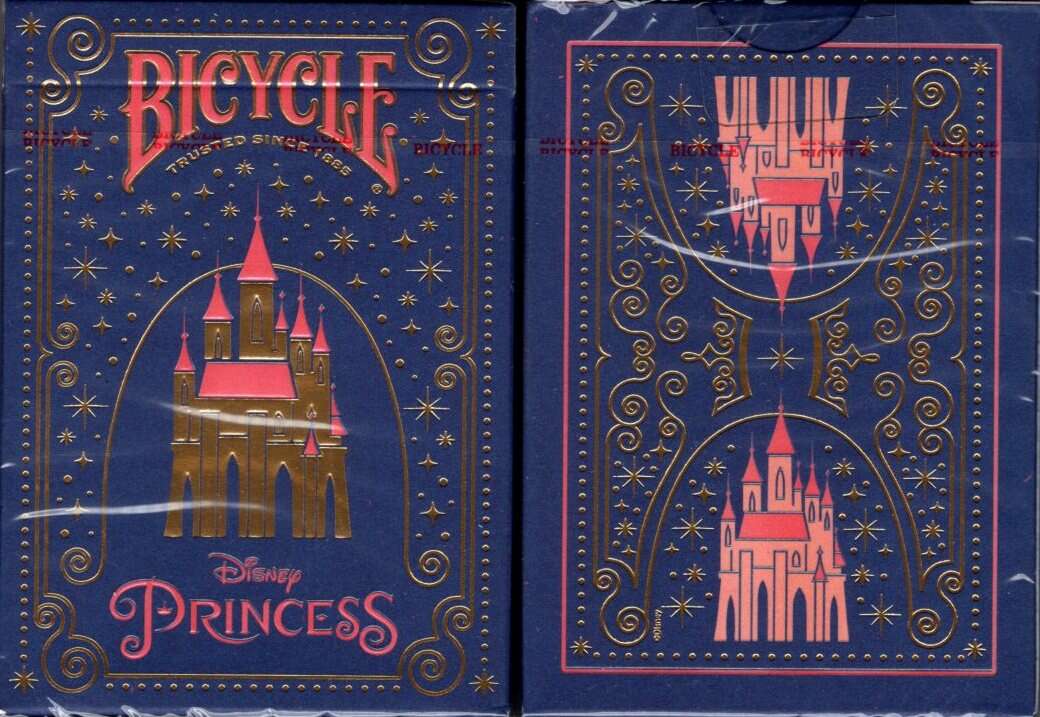 Disney Princess Inspired Navy Bicycle Playing Cards