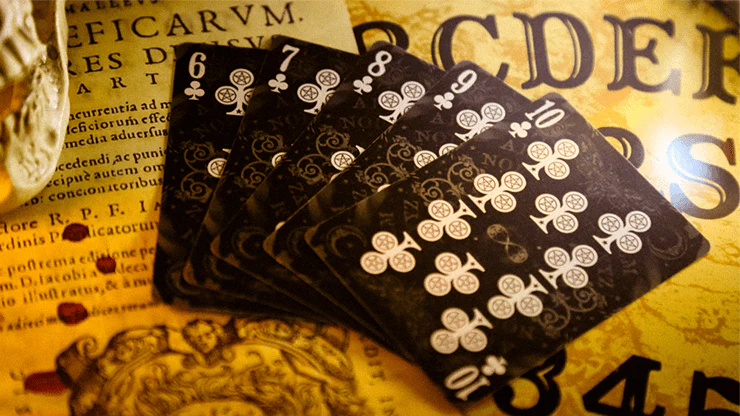 Divination Black Playing Cards by Midnight Cards LPCC