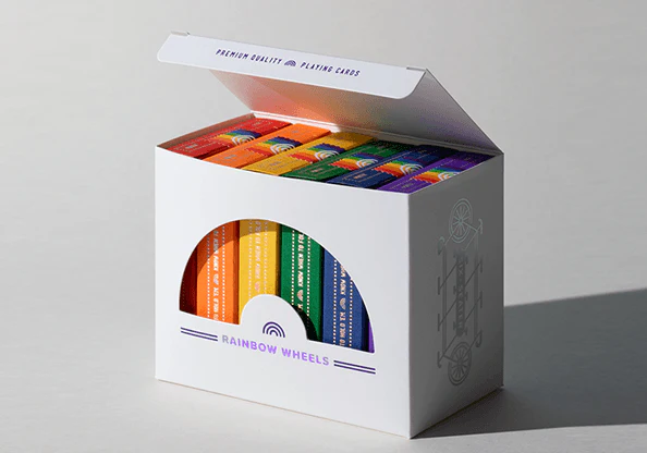 DKNG Rainbow Wheels 6 Seater Box Set Playing Cards EPCC