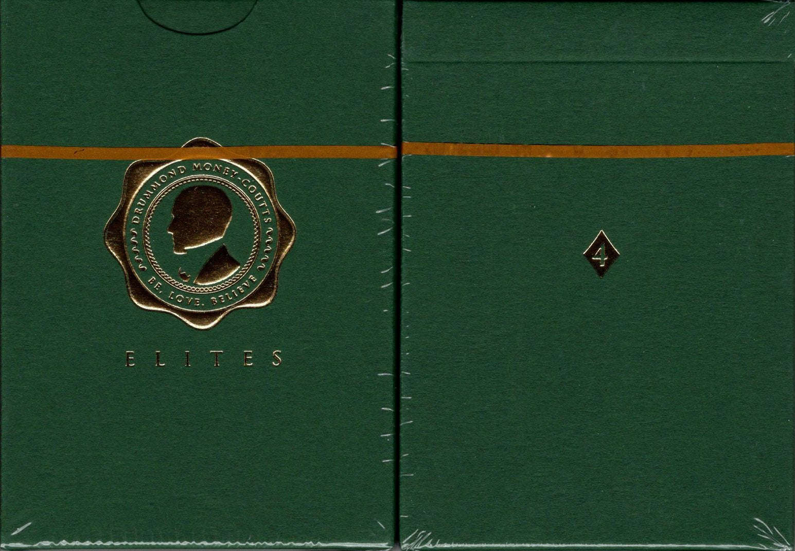 DMC Elites v4 Forest Green Marked Playing Cards