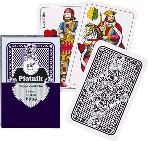 Doppeldeutsche (Double German) Blue Playing Cards Piatnik
