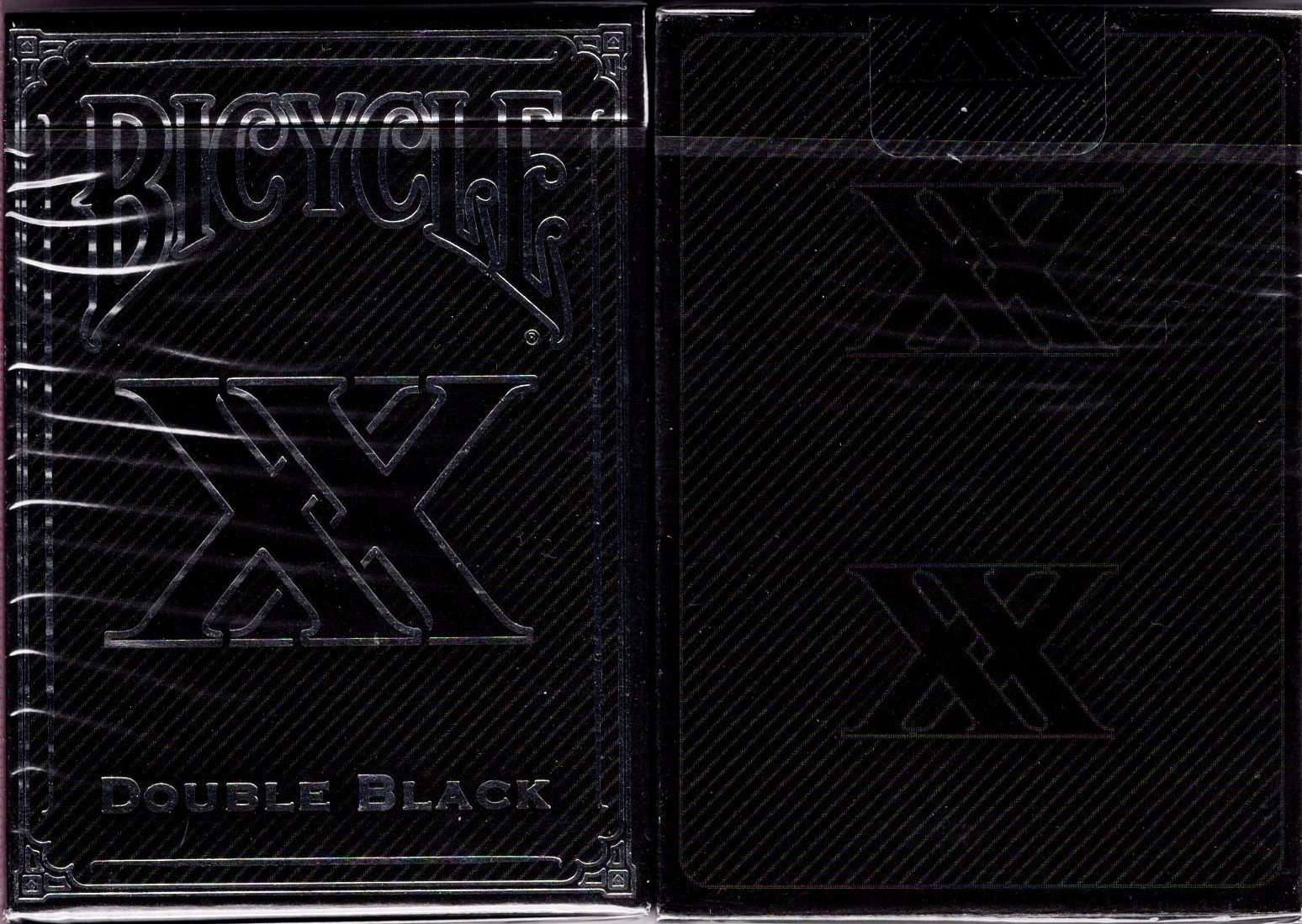 Double Black XX Bicycle Playing Cards