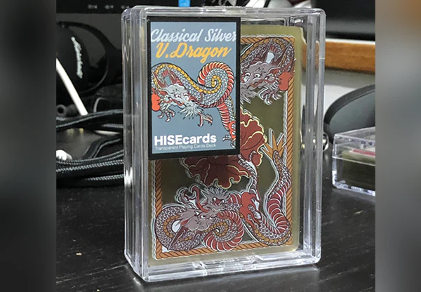 Dragon Classic Silver Plastic Transparent Playing Cards