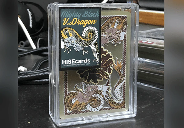 Dragon Mighty Black Plastic Transparent Playing Cards