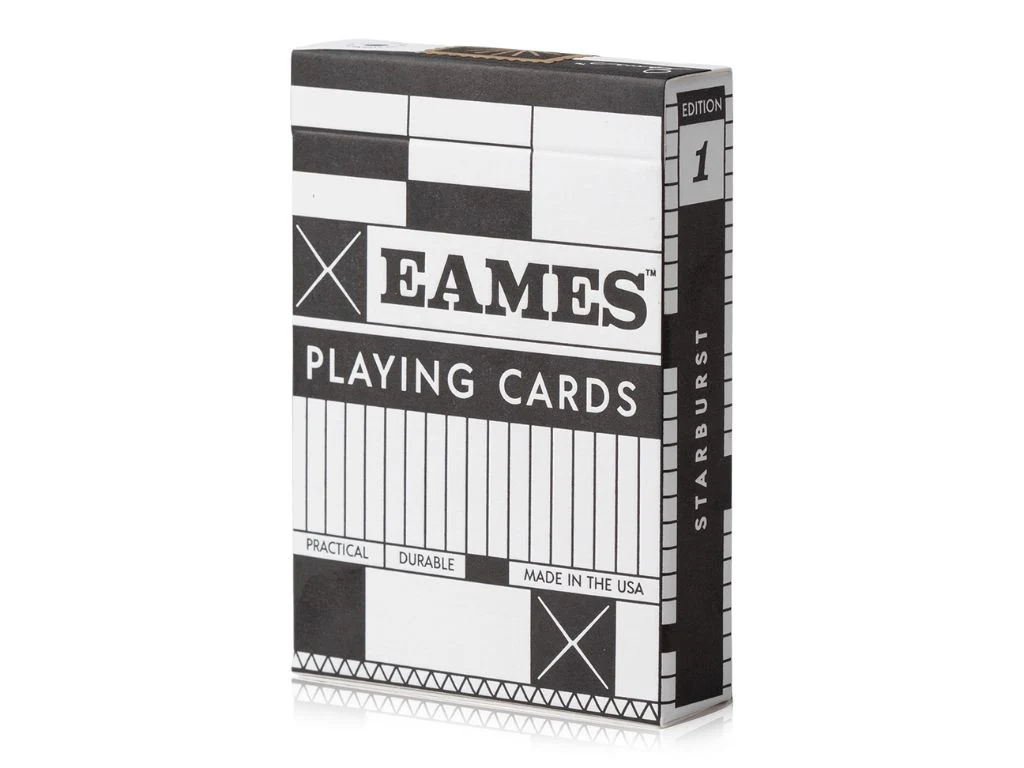 Eames "Starburst" Playing Cards - Black Edition