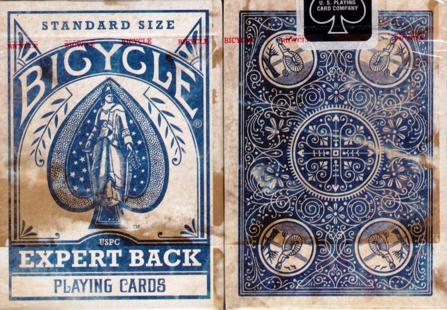 Expert Back Blue Bicycle Playing Cards