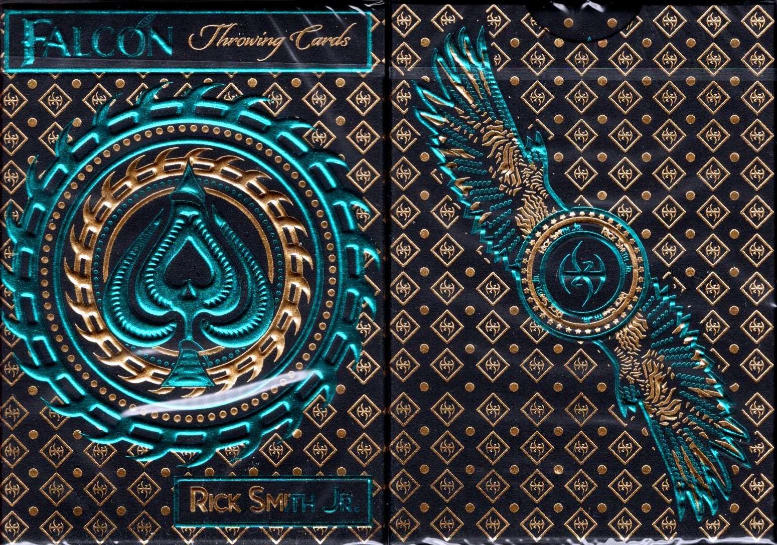 Falcon Aqua Deluxe Throwing Playing Cards USPCC