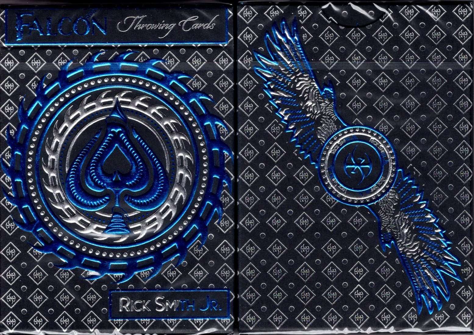 Falcon Silver Collector Throwing Playing Cards USPCC