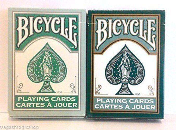Fashion Teal & Dark Green 2 Deck Set Bicycle Playing Cards