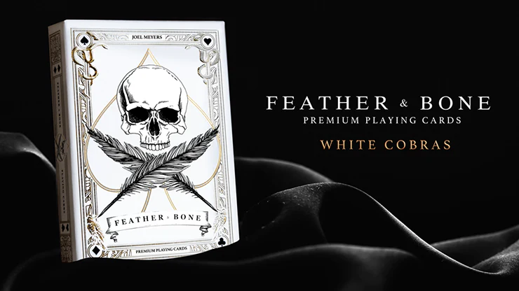 Feather and Bone Cobra Playing Cards - Limited Edition - White