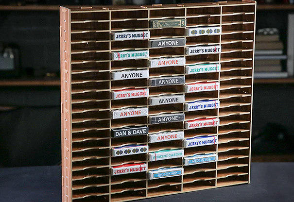 100 Deck Wooden Playing Card Display