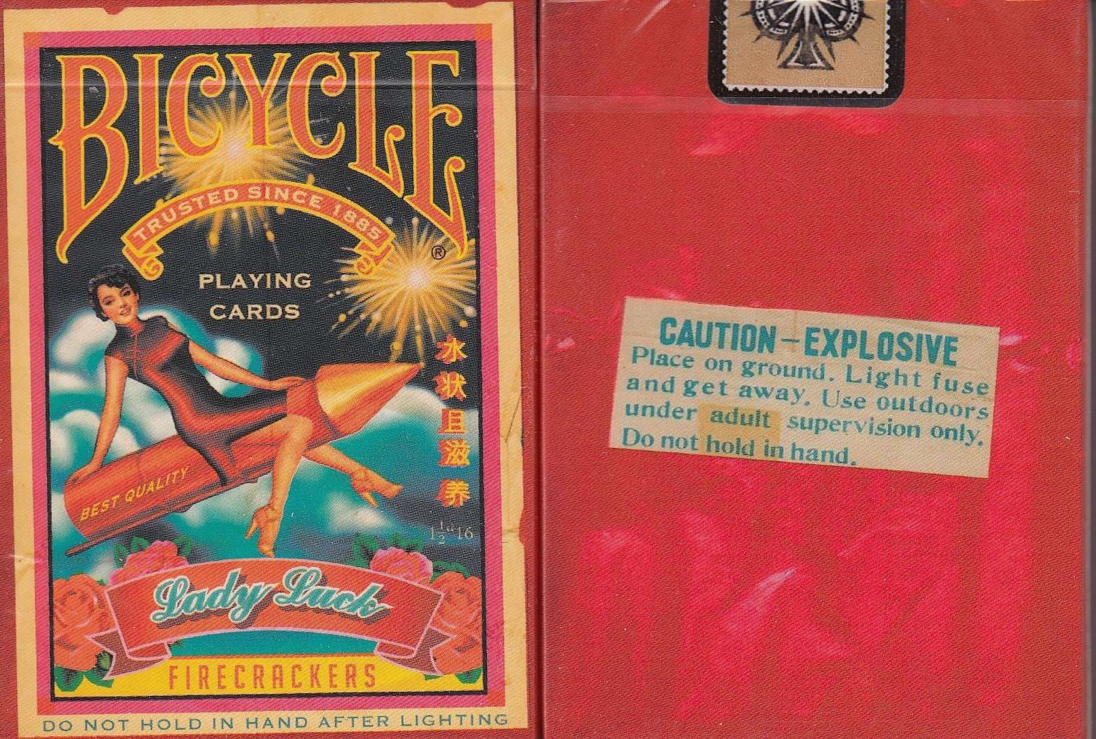 Firecracker Bicycle Playing Cards