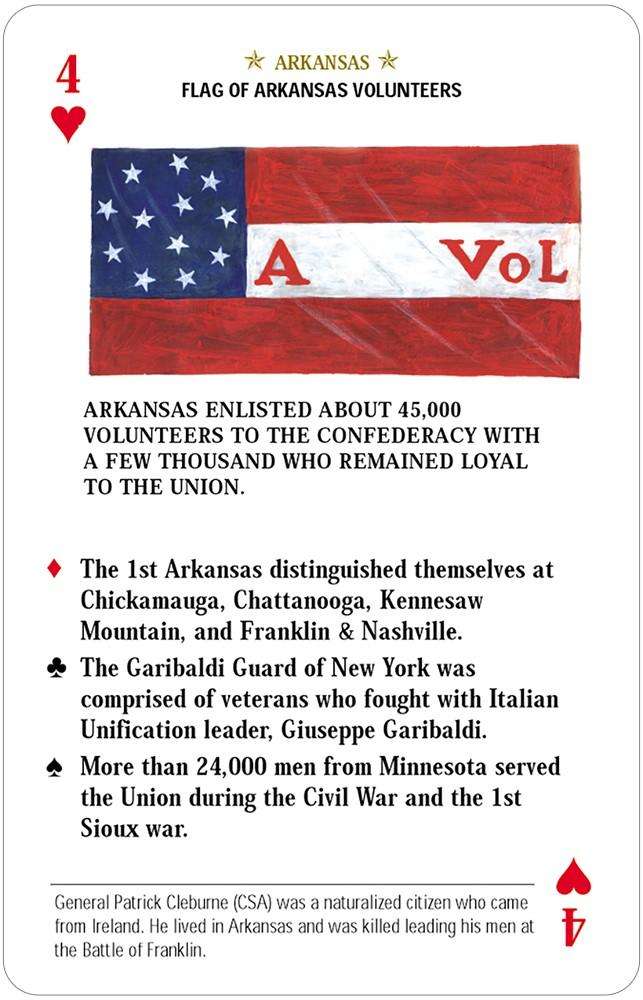 Flags of the Civil War Playing Cards USGS