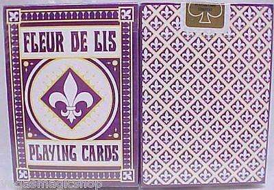 Fleur De Lis Purple Playing Cards Deck