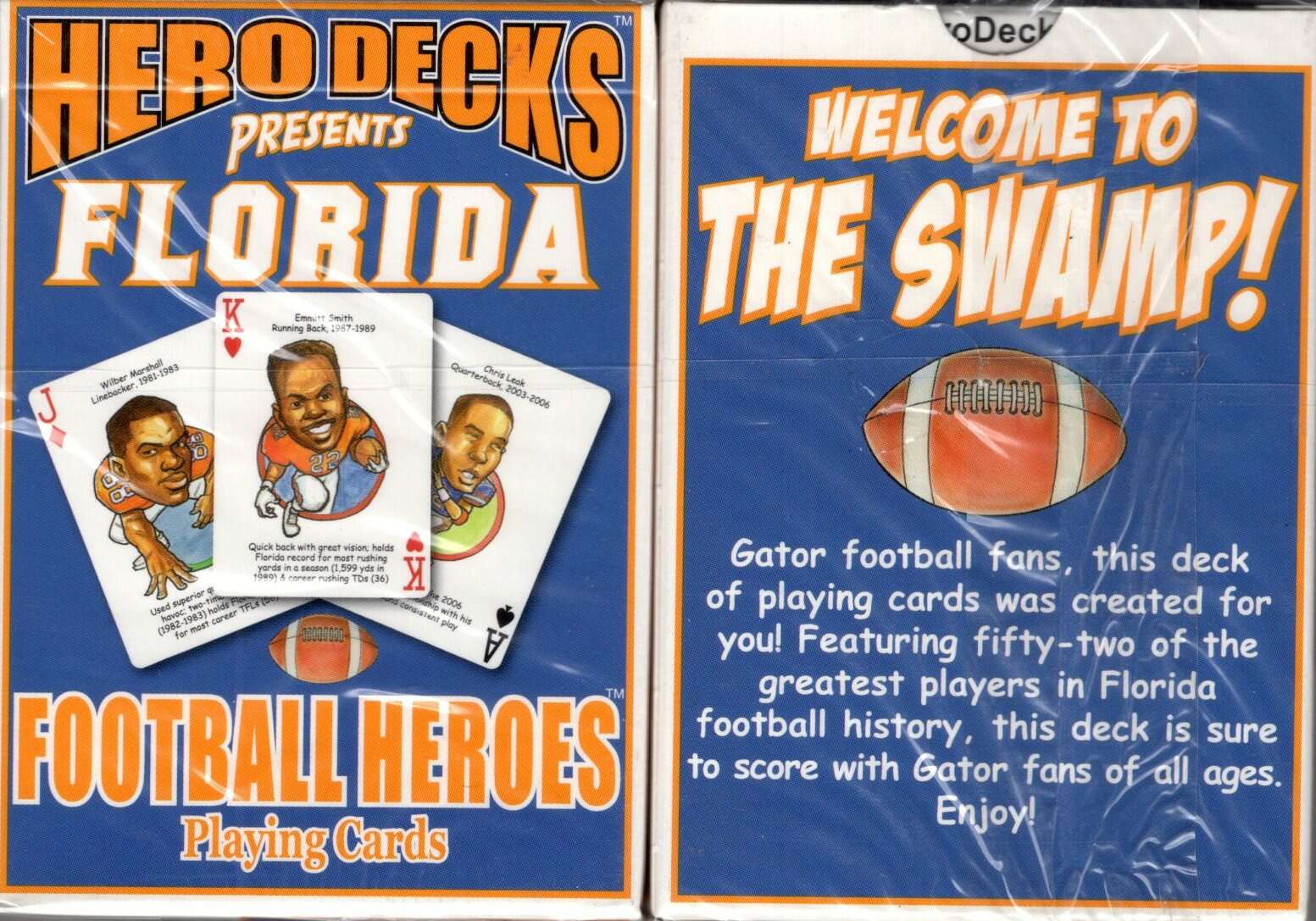 Florida Football Heroes Playing Cards