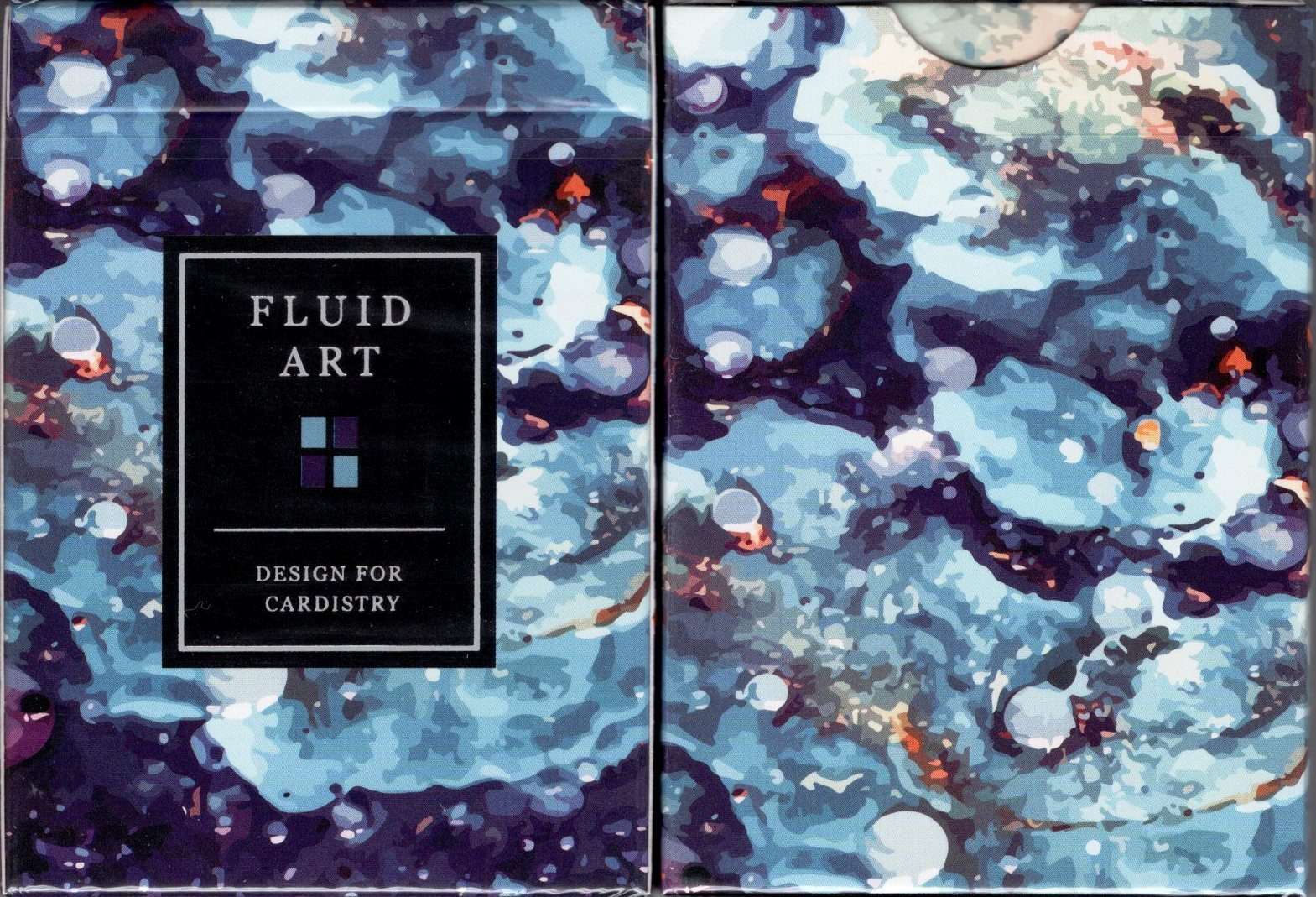 Fluid Art Blue Cardistry Cards TCC