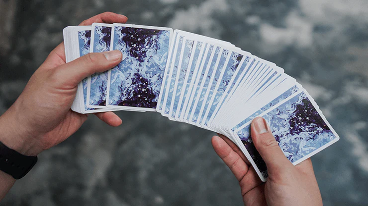 Fluid Art Blue Cardistry Cards TCC