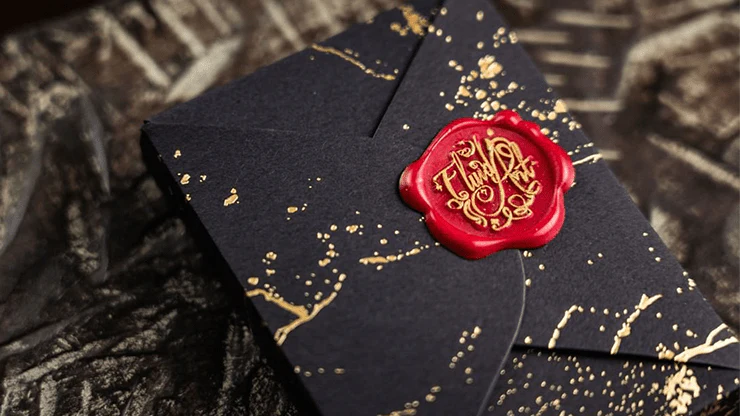Fluid Art Red Luxury Playing Cards TCC