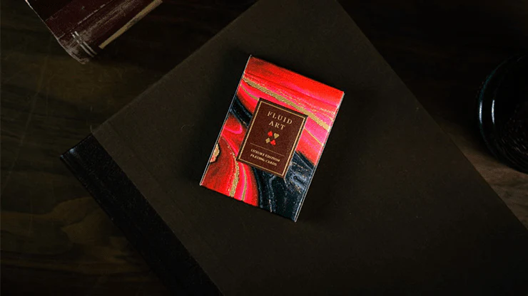 Fluid Art Red Luxury Playing Cards TCC