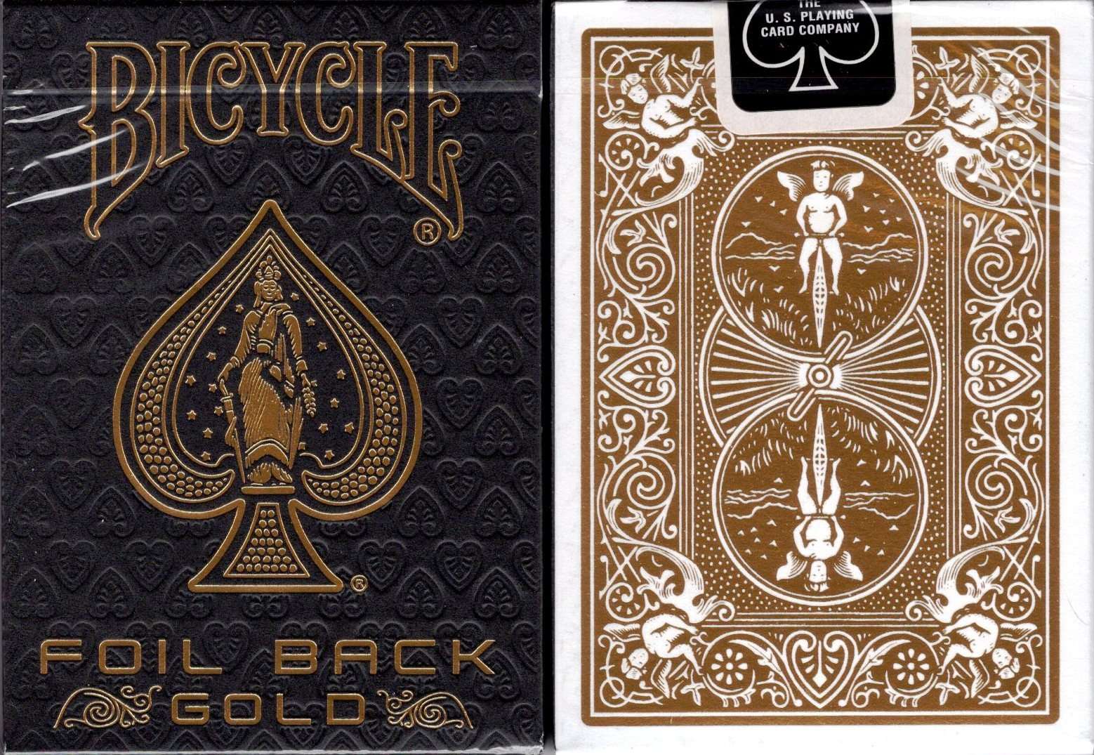 Foil Back Gold Bicycle Playing Cards Deck