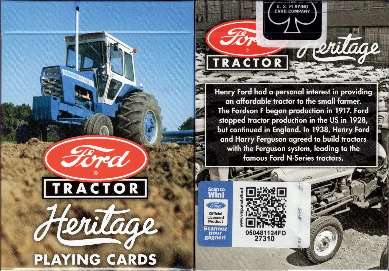Ford Tractor Playing Cards Deck