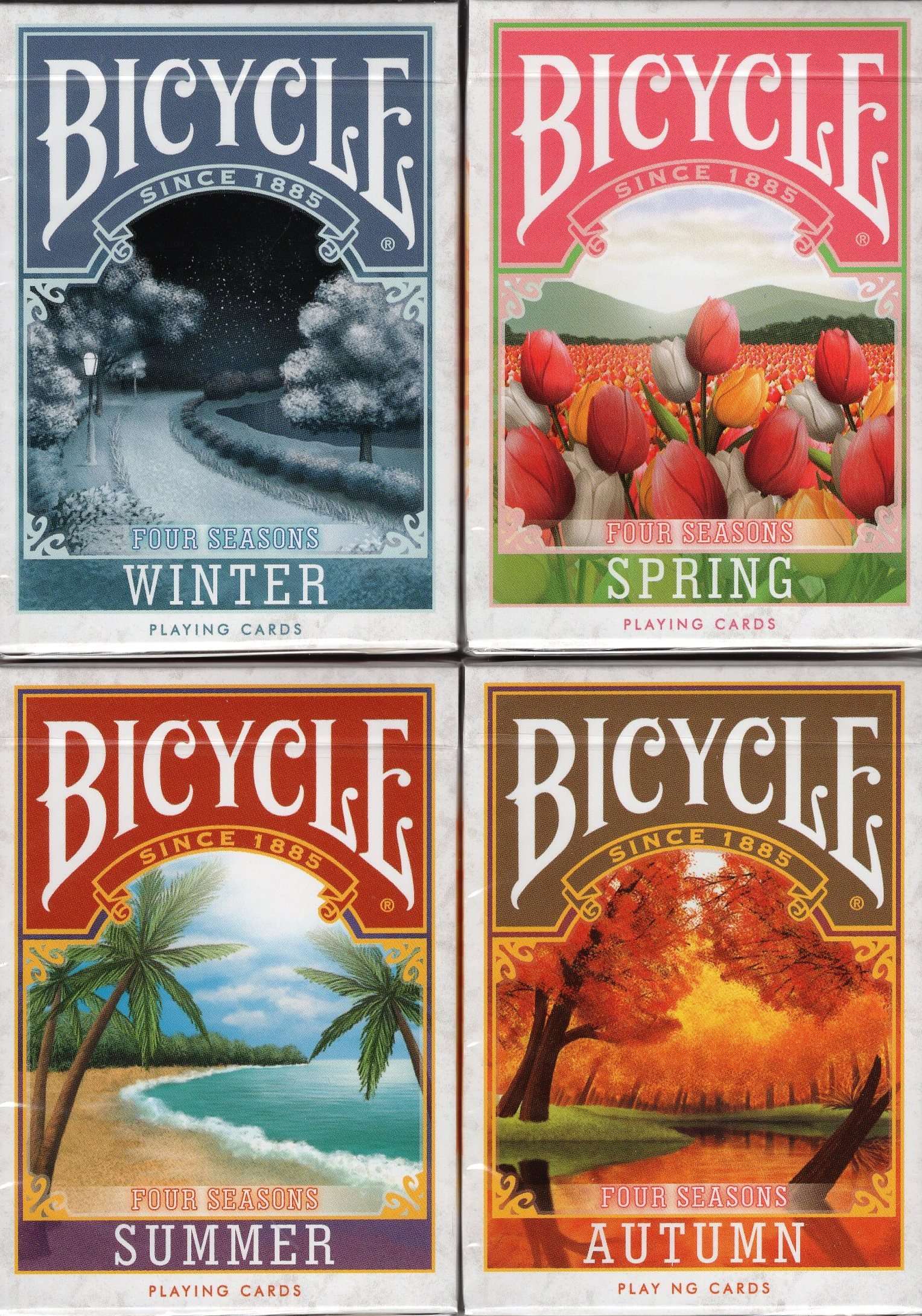 Four Seasons Bicycle Playing Cards