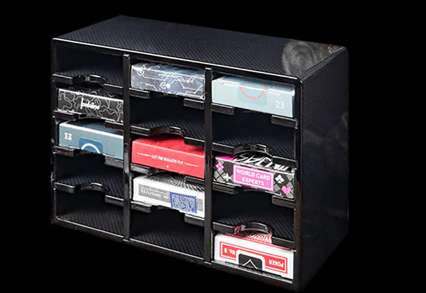 15 Deck Carbon Fiber Playing Cards Cabinet Display
