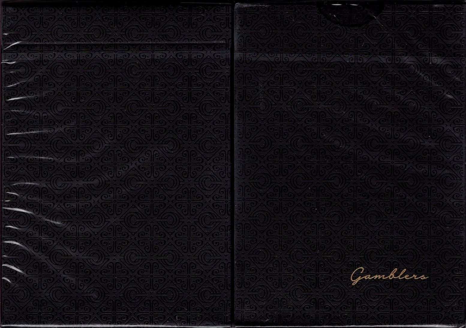 Gambler's Borderless Black Playing Cards USPCC