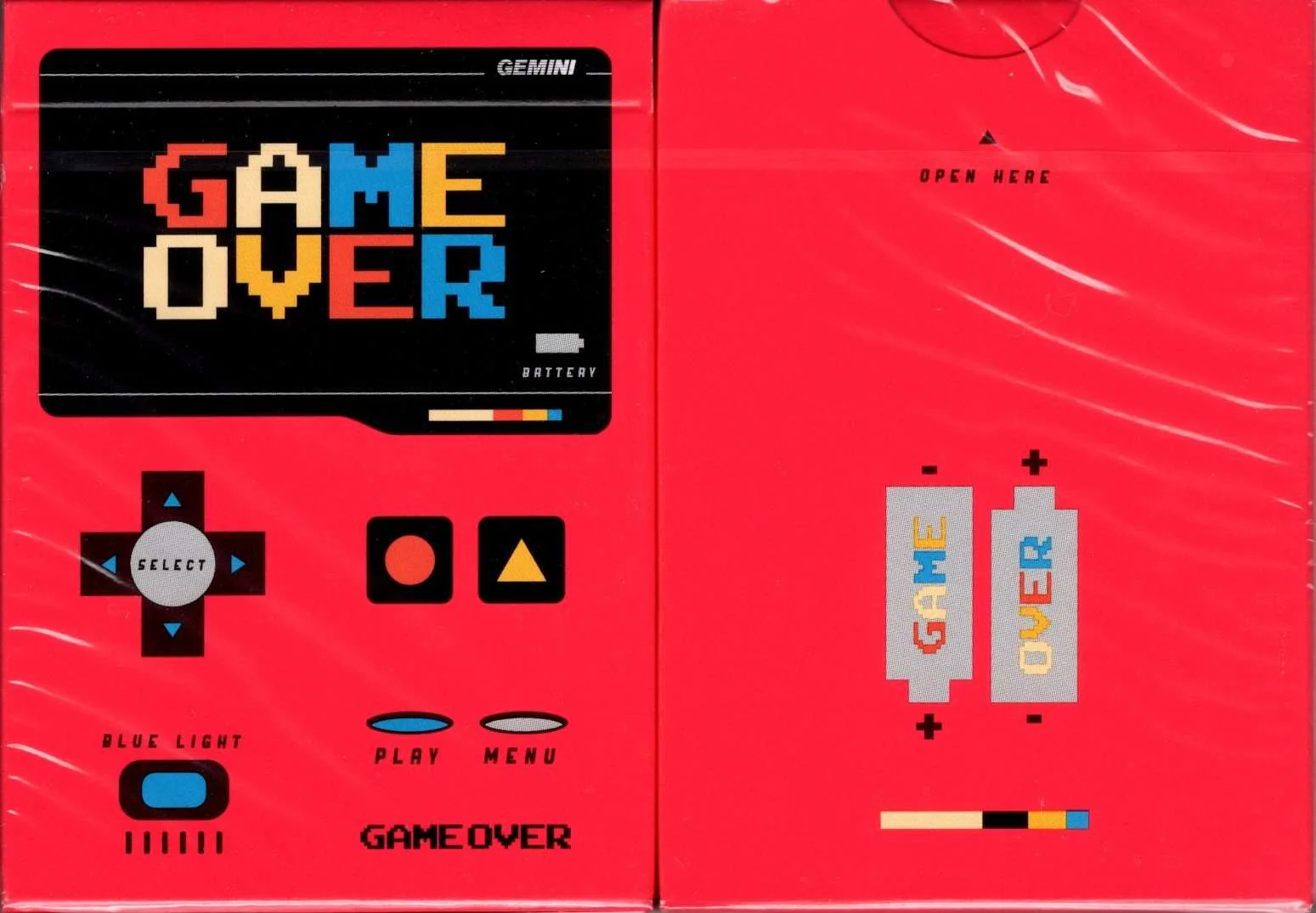 Game Over v2 Red Playing Cards USPCC