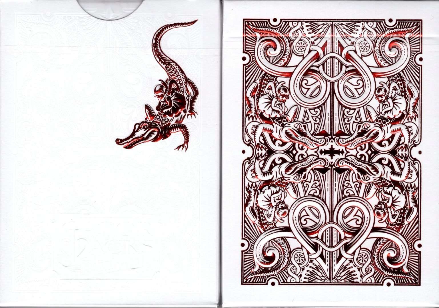 Gatorbacks Metallic Red Playing Cards USPCC 1 3002-gatorbacks-metallic-red-playing-cards-uspcc-1.jpg