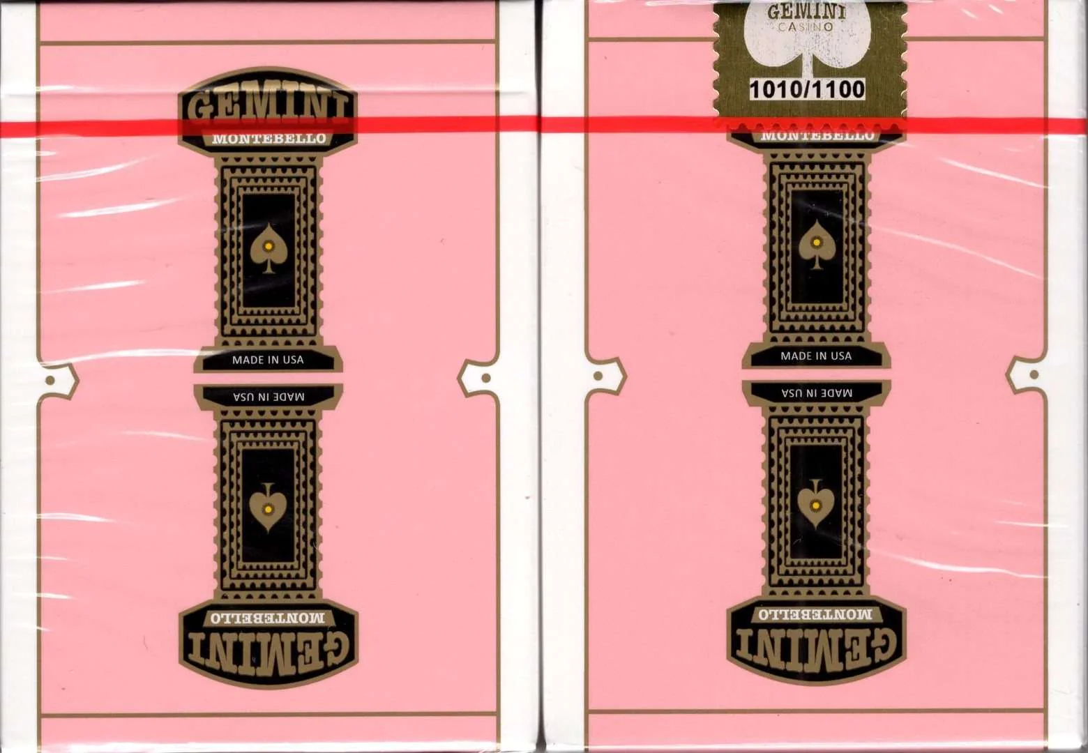 Gemini Casino Pink Playing Cards USPCC