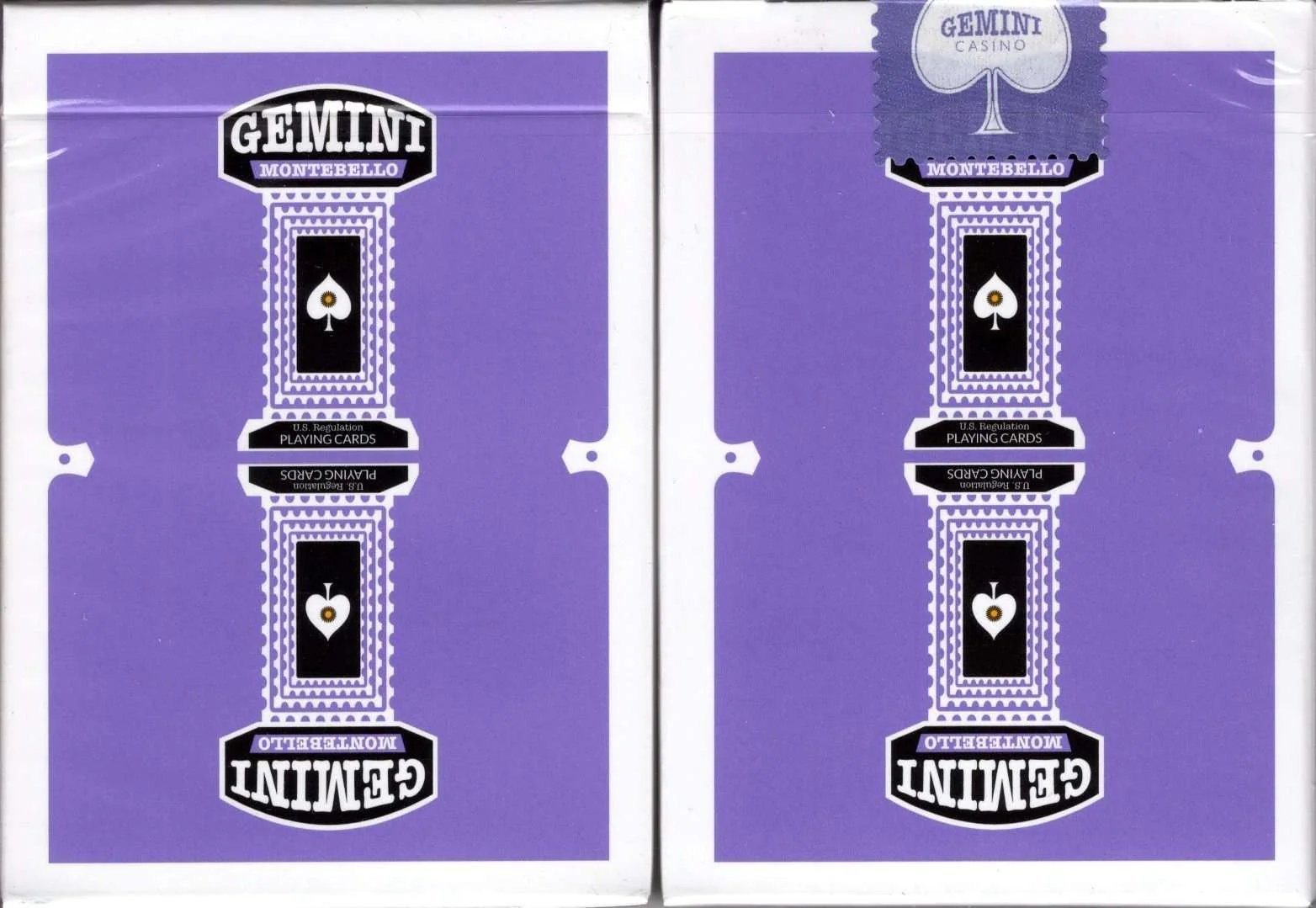 Gemini Casino Purple Playing Cards USPCC