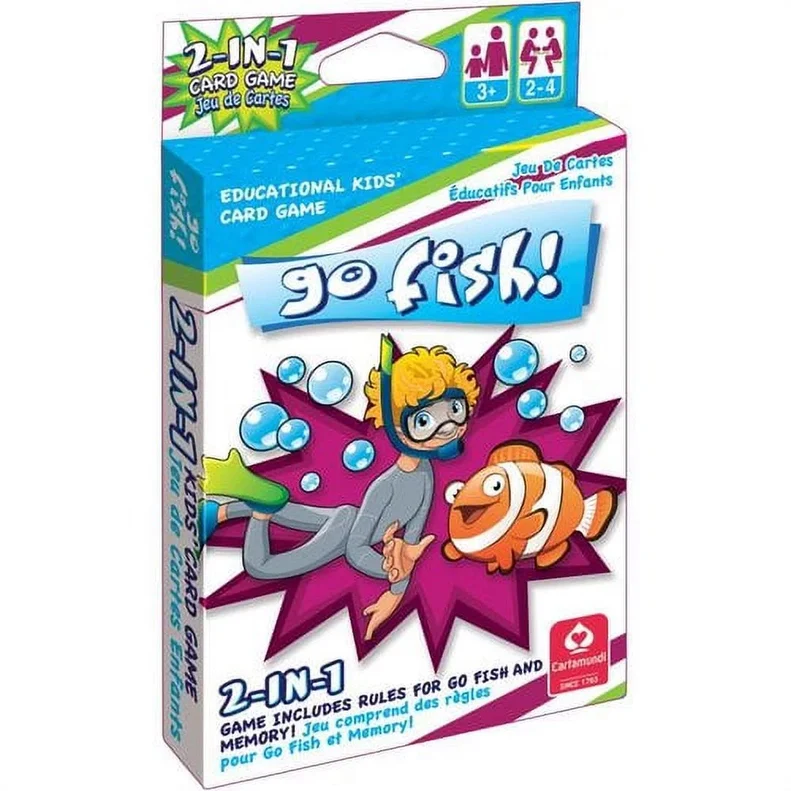 Go Fish & Memory 2-in-1 KidâS Jumbo Deck Card Game By Cartam
