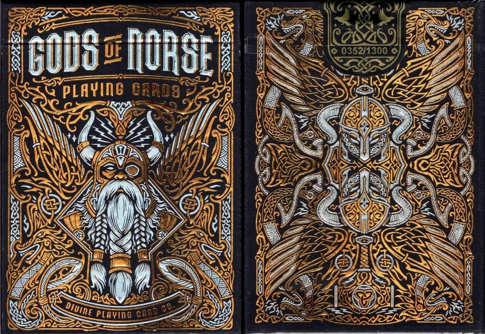 Gods of Norse Odinâs Trophy Holographic Playing Cards TPCC