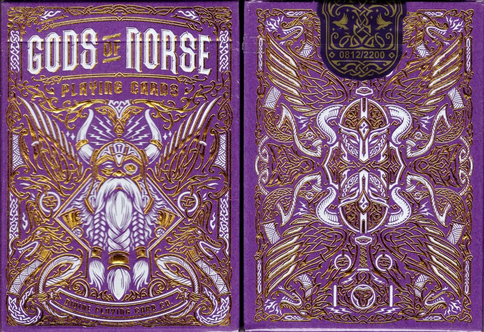 Gods of Norse Purple Royal Playing Cards TPCC