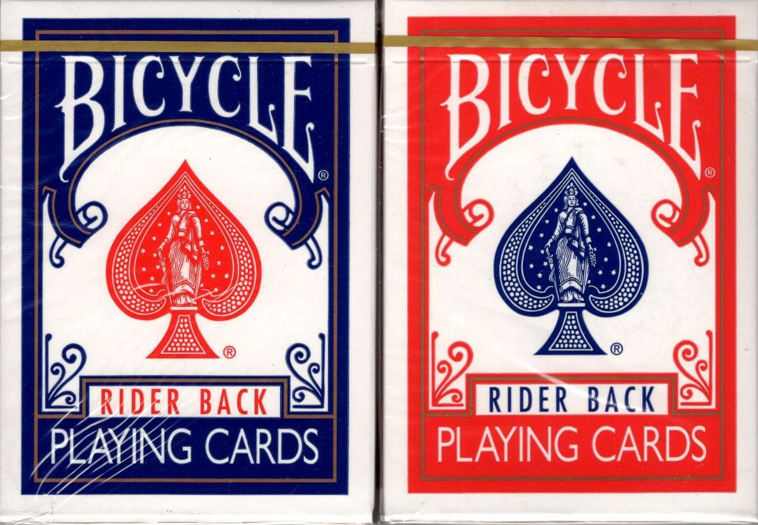 Gold Standard 2 Deck Set Red Blue Bicycle Playing Cards